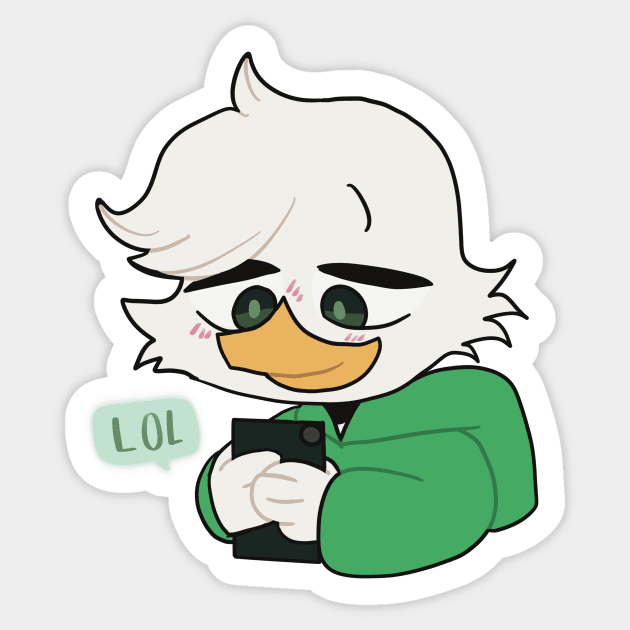 Louie Duck Sticker by Willowsky